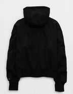 OFFLINE By Aerie Cloud Fleece Classic Full Zip Sweatshirt - True Black