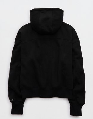 OFFLINE By Aerie Cloud Fleece Classic Full Zip Sweatshirt - True Black