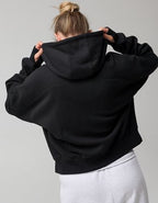 OFFLINE By Aerie Cloud Fleece Classic Full Zip Sweatshirt - True Black