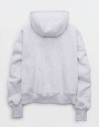 OFFLINE By Aerie Cloud Fleece Classic Full Zip Sweatshirt - Light Heather Gray