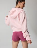 OFFLINE By Aerie Cloud Fleece Classic Full Zip Sweatshirt - Pink Petal