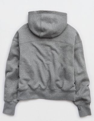OFFLINE By Aerie Cloud Fleece Classic Length Hoodie - Dark Heather Gray