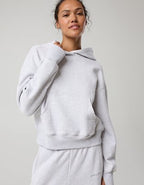 OFFLINE By Aerie Cloud Fleece Classic Length Hoodie - Light Heather Gray