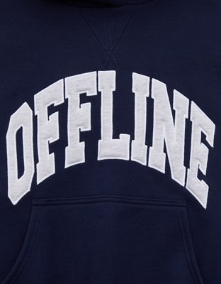 OFFLINE By Aerie Cloud Fleece Classic Length Hoodie - Classic Navy