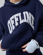 OFFLINE By Aerie Cloud Fleece Classic Length Hoodie - Classic Navy