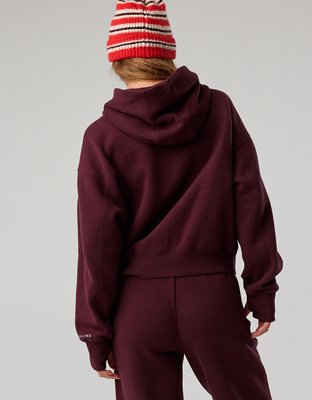 OFFLINE By Aerie Cloud Fleece Classic Length Hoodie - Royal Berry