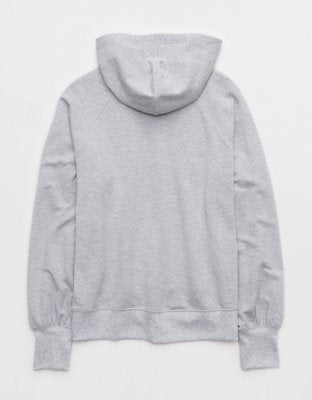 OFFLINE By Aerie OTT Henley Hoodie - Medium Heather Gray
