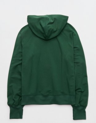OFFLINE By Aerie OTT Henley Hoodie - Rugged Green