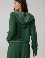 OFFLINE By Aerie OTT Henley Hoodie - Rugged Green