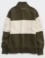 OFFLINE By Aerie Cloud Fleece Oversized Mockneck Sweatshirt - Festive Olive