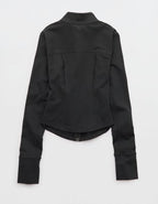 OFFLINE By Aerie The Hugger Full Zip Jacket - Smoked Gray
