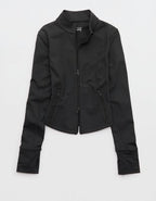 OFFLINE By Aerie The Hugger Full Zip Jacket - Smoked Gray