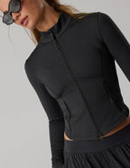 OFFLINE By Aerie The Hugger Full Zip Jacket - Smoked Gray
