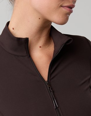 OFFLINE By Aerie The Hugger Full Zip Jacket - Deep Earth