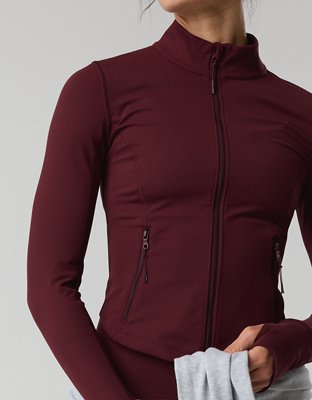 OFFLINE By Aerie The Hugger Full Zip Jacket - Royal Berry
