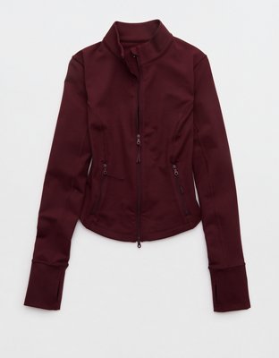 OFFLINE By Aerie The Hugger Full Zip Jacket - Royal Berry