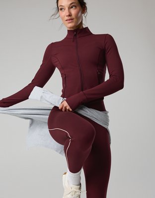 OFFLINE By Aerie The Hugger Full Zip Jacket - Royal Berry