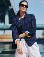 OFFLINE By Aerie Oxford Blazer - Royal Navy