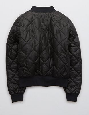 OFFLINE By Aerie The Hugger Oversized Full Zip Jacket - True Black