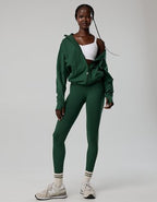 OFFLINE By Aerie The Hugger Oversized Full Zip Jacket - Rugged Green