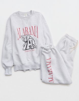 Alabama Crimson Tide OFFLINE By Aerie Crewneck - Heather Gray