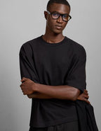 AE77 Premium Boxy T-Shirt - Black
