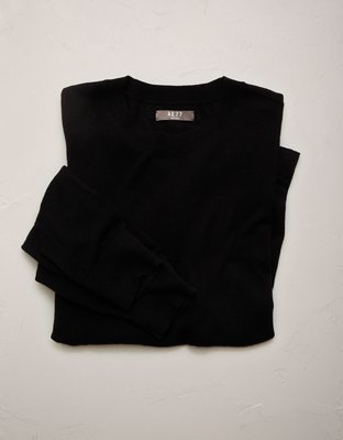 AE77 Premium Merino Wool Sweater - Black