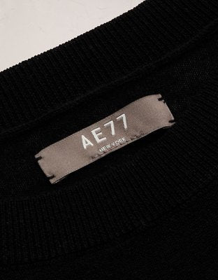 AE77 Premium Merino Wool Sweater - Black