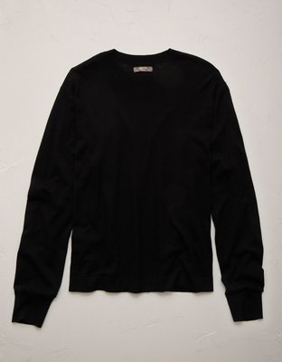 AE77 Premium Merino Wool Sweater - Black