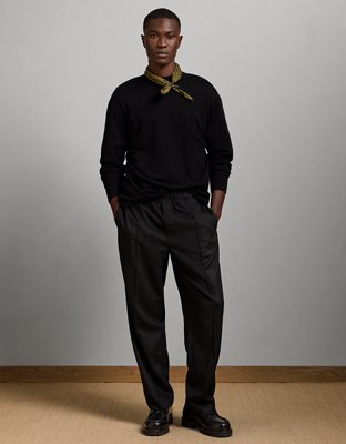 AE77 Premium Merino Wool Sweater - Black