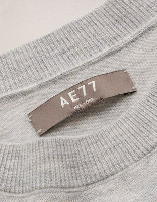 AE77 Premium Merino Wool Sweater - Light Heather Gray
