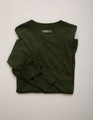 AE77 Premium Merino Wool Sweater - Olive