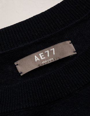 AE77 Premium Merino Wool Sweater - Navy