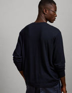 AE77 Premium Merino Wool Sweater - Navy