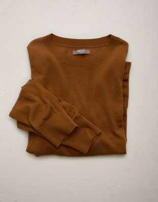 AE77 Premium Merino Wool Sweater - Orange