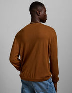 AE77 Premium Merino Wool Sweater - Orange