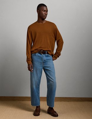 AE77 Premium Merino Wool Sweater - Orange