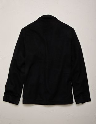 AE77 Premium Wool-Blend Blazer - Black