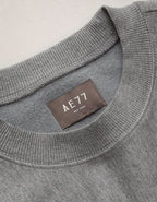 AE77 Premium Oversized Crewneck Sweatshirt - Heather Gray