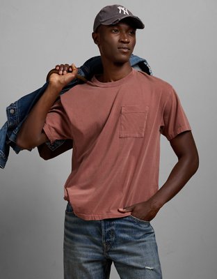 AE77 Premium Military Pocket T-Shirt - Mauve