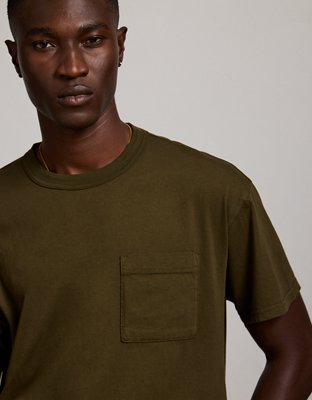 AE77 Premium Military Pocket T-Shirt - Olive