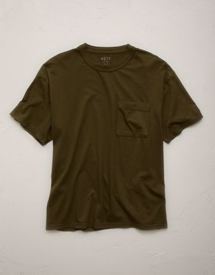 AE77 Premium Military Pocket T-Shirt - Olive