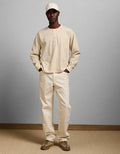 AE77 Long-Sleeve Surplus Henley Shirt - Cream
