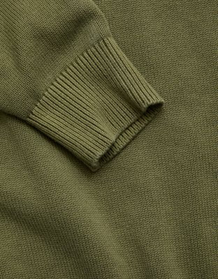 AE77 Garment-Washed Raglan Sweater - Dried Sage