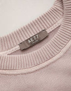 AE77 Garment-Washed Raglan Sweater - Purple