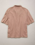 AE77 Pique Resort Shirt - Mauve