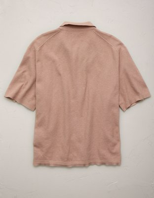 AE77 Pique Resort Shirt - Mauve