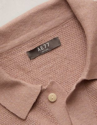 AE77 Pique Resort Shirt - Mauve