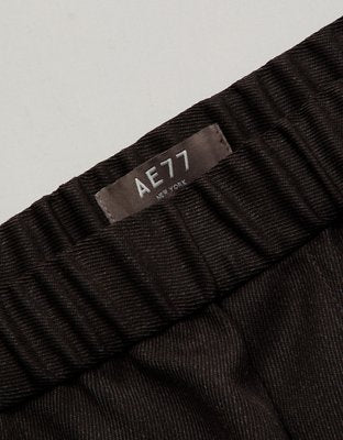 AE77 Premium Loose Twill Trouser - Dark Brown