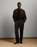 AE77 Premium Loose Twill Trouser - Dark Brown
